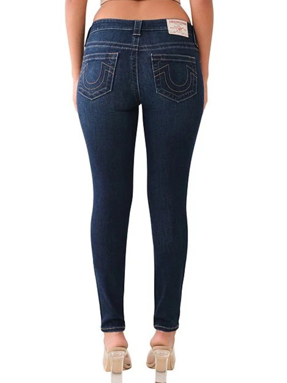 True Religion Mid Rise Skinny Curvy Jeans!
